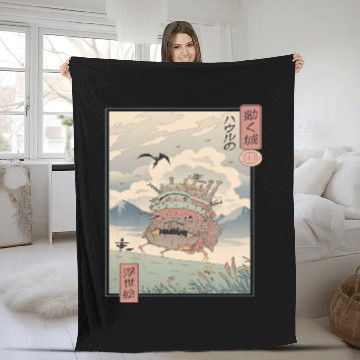 Discover Moving Castle Fleece Blankets