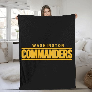 Discover washington commanders Fleece Blankets