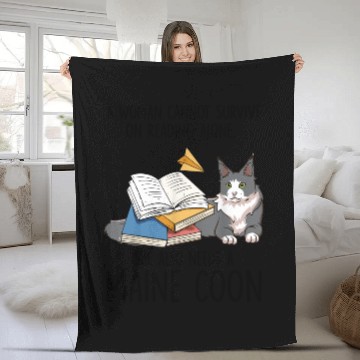 Discover Sche Also Needs A Maine Coon Cat Fleece Blankets