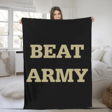 Discover Beat Army - Navy - Fleece Blankets