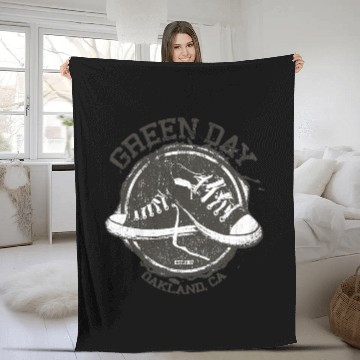 Discover Green Day Converse 2 Fleece Blankets