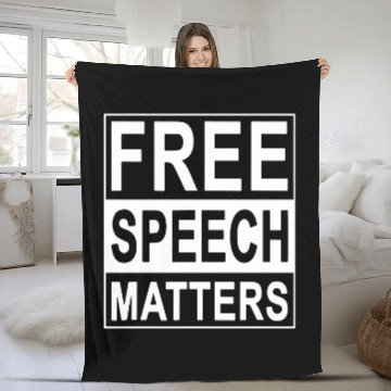 Discover Free Speech Matters Fleece Blankets for Americans Who Love Freedom