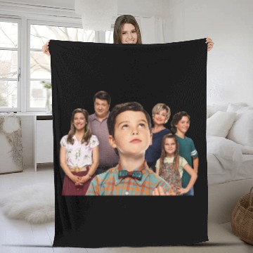 Discover young sheldon Fleece Blankets, young sheldon season, young sheldon Fleece Blankets
