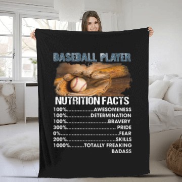 Discover Baseball Player Fleece Blankets