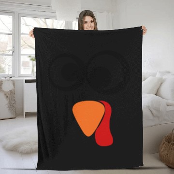Discover Cute Turkey Fall Thanksgiving Fleece Blankets