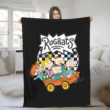 Discover Rugrats Playing Funny Face Fleece Blankets