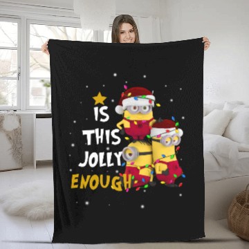 Discover Minion Christmas Fleece Blankets