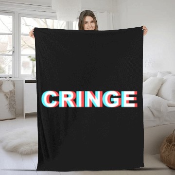 Discover Optical Illusion Cringe Fleece Blankets