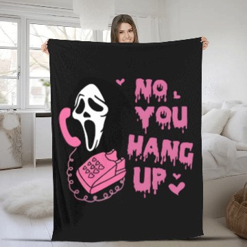 Discover Scream Ghostface No You Hang Up Fleece Blankets