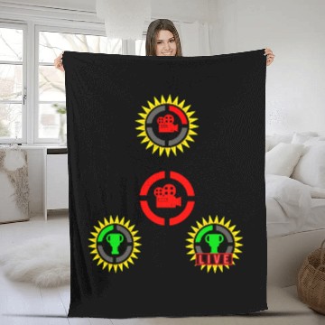 Discover Film Theory Game Theory GT Live Official Logos Fleece Blankets