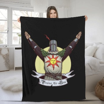 Discover Praise The Sun Dark Souls Fleece Blankets