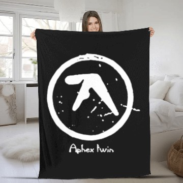 Discover Aphex Twin Logo Fleece Blankets