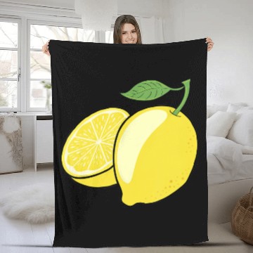 Discover Lemon Fleece Blankets