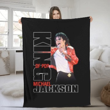 Discover Michael Jackson Black Fleece Blankets