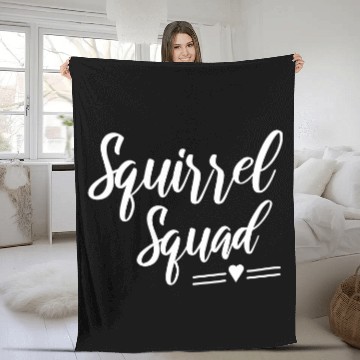 Discover Squirrel Squad Fleece Blankets