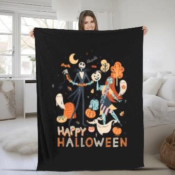 Discover Disney The Nightmare Before Christmas Jack Sally Halloween 3D Fleece Blankets