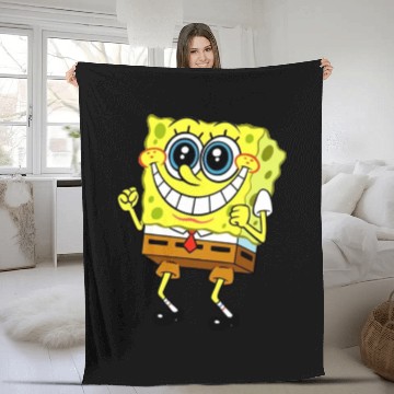 Discover Spongebob Dancing Fleece Blankets