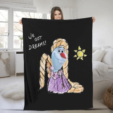 Discover Disney Olaf Presents Tangled Rapunzel We Got Dreams Fleece Blankets Fleece Blankets