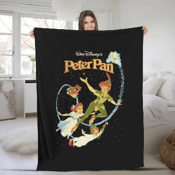 Discover Disney Peter Pan Darling Flight Vintagess Graphic Fleece Blankets Fleece Blankets 3D Fleece Blankets