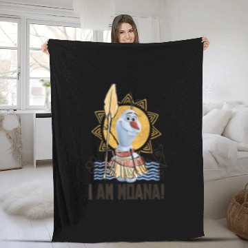 Discover Disney Olaf Presents Moana Costume Sketch Zip Fleece Blankets