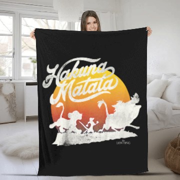 Discover Disneyss The Lion King Hakuna Matata Sunset March Fleece Blankets
