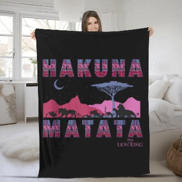 Discover Disneyss The Lion King Hakuna Matata Moon And Mountains Fleece Blankets