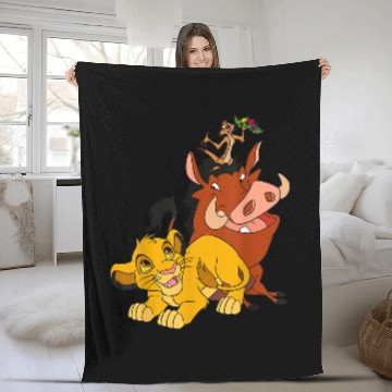 Discover Disneyss The Lion King Young Simba Timon And Pumbaa Fleece Blankets