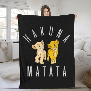 Discover Disneyss Lion King Simba Nala Hakuna Matata Graphic Fleece Blankets