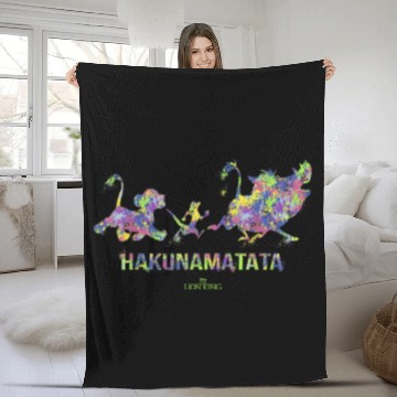 Discover Disneyss The Lion King Hakuna Matata Paint Splatter Silhouette Baseball Tees Fleece Blankets