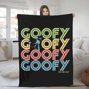Discover Disney Goofy Retro Name Stack 3D Fleece Blankets