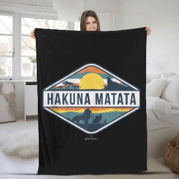 Discover Disneyss The Lion King Hakuna Matata Diamond Logo Fleece Blankets