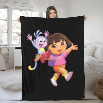 Discover Dora The Explorer Fleece Blankets