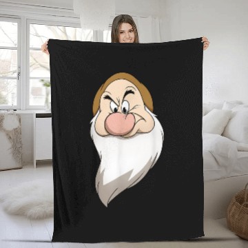 Discover Disneyss Snow White And The Seven Dwarfs Grumpy Big Faces Baseball Tees Fleece Blankets