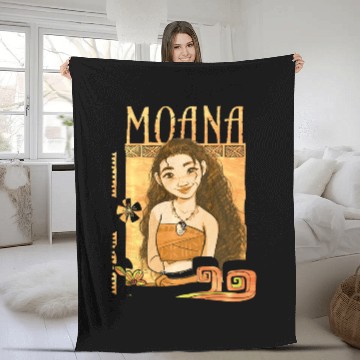 Discover disney moana orange wave portrait graphic sweat Baseball Jerseys Fleece Blankets