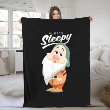 Discover Disneyss Snow White And The Seven Dwarfs Always Sleepy Baseball Tees Fleece Blankets