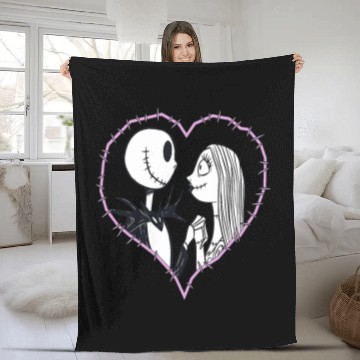 Discover Disney The Nightmare Before Christmas Jack Sally Heart 3D Fleece Blankets