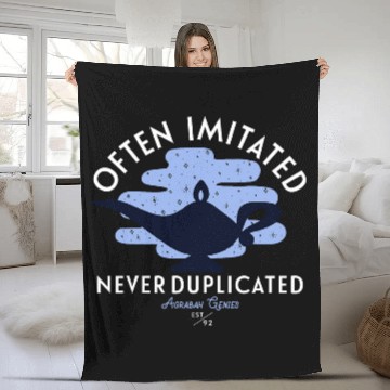 Discover Disney Aladdin Genie Often Imitated Never Duplicated 3D Fleece Blankets