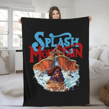 Discover Splash Mountain Vintage Fleece Blankets, disney mountains, Disney Park Fleece Blankets