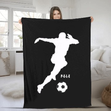 Discover Pele design - Football Player - Fleece Blankets