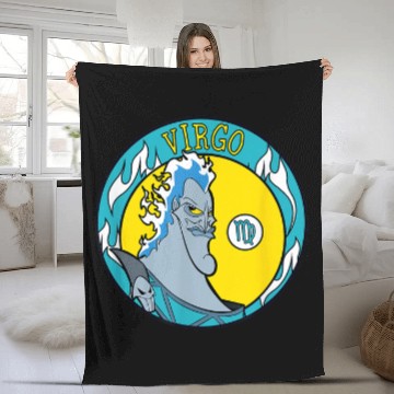 Discover Disney Villains Hades Virgo Zodiac Fleece Blankets