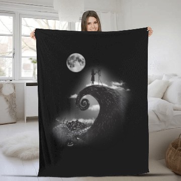 Discover Disney Nightmare Before Christmas Jack And Sally Fleece Blankets