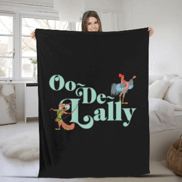 Discover Disney Robin Hood Oo-De-Lally Iconic Quote Chest Text Logo Baseball Tees Fleece Blankets