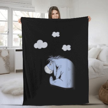 Discover Disney Winnie The Pooh Eeyore In The Clouds Fleece Blankets