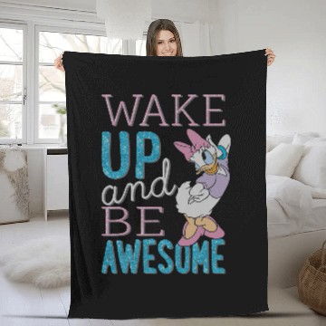 Discover Disney Daisy Duck Be Awesome Fleece Blankets
