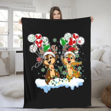 Discover Disney Chip And Dale Christmas, Chip And Dale Baseball Tees Fleece Blankets