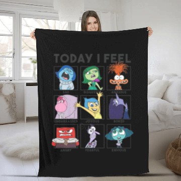 Discover Disneyss Pixars Inside Out 2 Today I Feel Emotions Panels Fleece Blankets