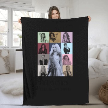 Discover Miley Cyrus Eras Tour 3D Fleece Blankets