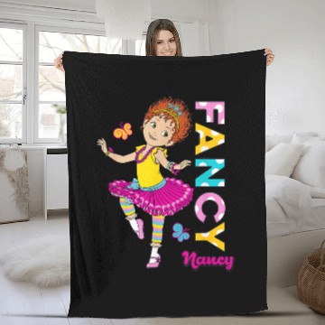 Discover Disney Fancy Nancy Dancing with Nancy Baseball Tees Fleece Blankets