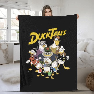 Discover Disney DuckTales Group Shot Logo Fleece Blankets