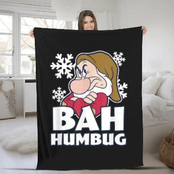 Discover Disneyss Snow White The Seven Dwarfs Christmas Grumpy Humbug Zip Fleece Blankets